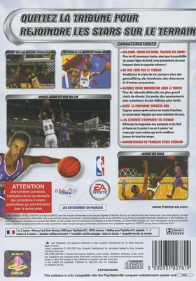 NBA Live 2002 (Japan) box cover back